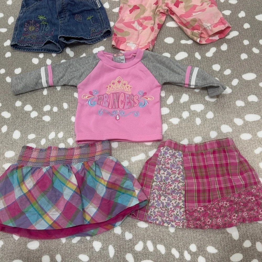 Bundle y2k vintage 2000s tank skirt tee embroidered toddler girl layer princess